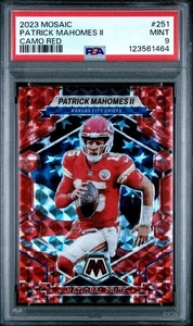 Patrick Mahomes 2023 Mosaic National Pride Camo Red Mosaic Prizm #251 PSA 9 - Picture 1 of 2