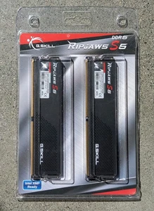 G.Skill 64GB(2x32GB) DDR5-6400 DESKTOP MEMORY RAM F5-6400J3239G32GX2-RS5K CL32 - Picture 1 of 2