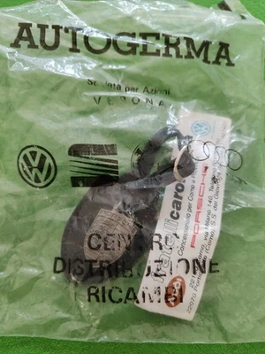 Portachiavi Porsche Titanio Original Part Genuine Teile IN PELLE NERO Vintage  - Immagine 1 di 4