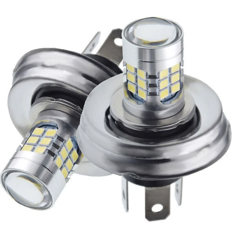 R2 P45T 6V/12V LED Hi Beam Motorcycle Moped Headlight Bulb White high beam - Image 1 of 4