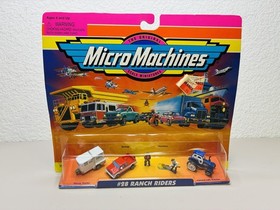 Vintage 1997 Micro Machines #28 Ranch Riders 75030 Galoob New Cowboy