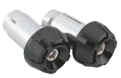 BikeMaster Anti-Vibration Bar Ends - Black/Black Motorcycle ATV/UTV Street Bike - Image 1 of 3