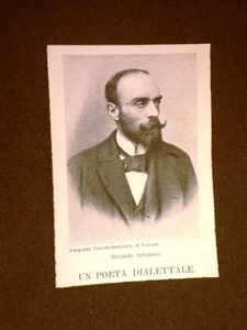 Poeta dialettale Riccardo Selvatico di Venezia - Picture 1 of 1