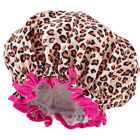  Bonnet de bain élastique réutilisable bonnet de douche double couche cheveux bonnet de bain protection capuchon de cheveux