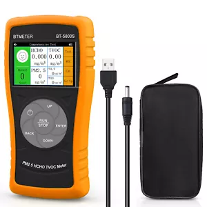 Monitor de calidad del aire formaldehído (HCHO) TVOC/PM2.5/PM10 probador multifuncional - Imagen 1 de 7