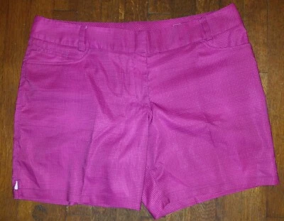 Women’s Adidas Climalite Stretch pink Flat Front Shorts Size 16 - Image 1 of 3