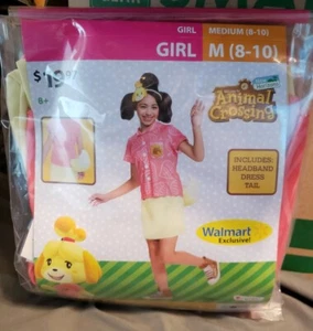 Isabelle Animal Crossing New Horizons Mädchen Größe Medium 8-10 Halloween Kostüm - Bild 1 von 2