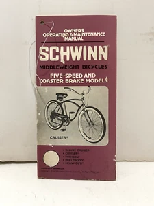 Vintage 1979 Schwinn Middleweight bicycle owners manual - Picture 1 of 3