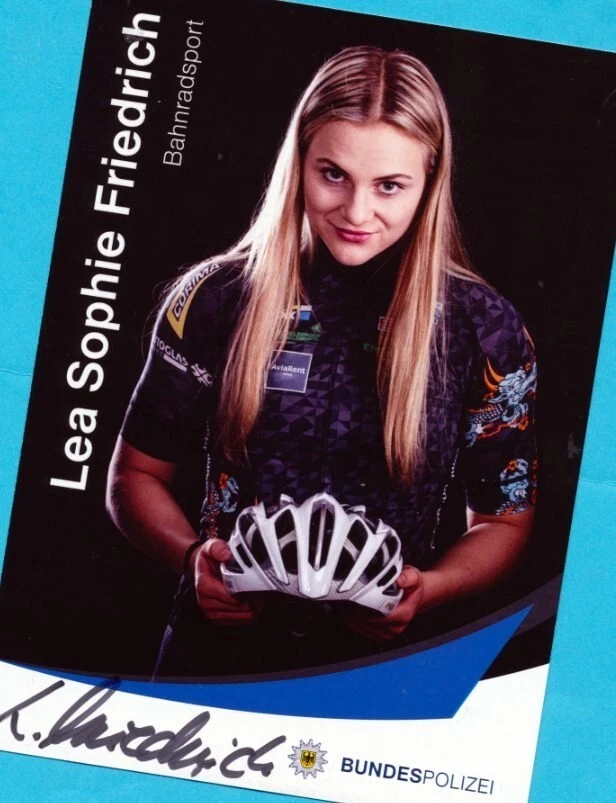 Lea Sophie FRIEDRICH (4) AK Bild - Print Copy - 13 x 18 + SIGNIERTE Radsport AK - Bild 1 von 1