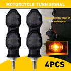 4X Smoke LED Motorcycle Turn Signal Light Amber Indicator Blinker Lamp Universal