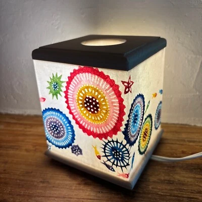 Ryukyu Andon Tipo Cuadrado Coral Nijigame Shoten Mesa Iluminación Okinawa Limited Foto 1 de 4