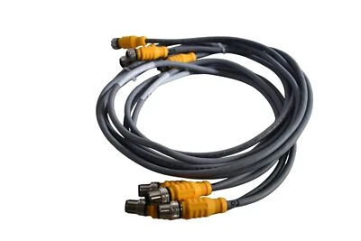 Lot of 3 NEW Turck RKS 4.4T-1.6-RSS 4.4T Double-ended cable / cordset .6m / 5ft  - Image 1 of 4