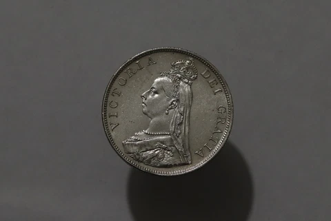 🧭 🇬🇧 UK GB DOUBLE FLORIN 1887 SCARCE HIGH GRADE VICTORIA B54 #661 Cover