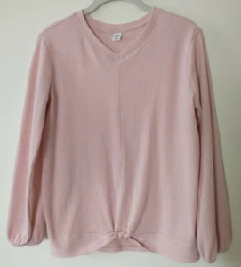Old Navy Girls Pink Pullover Sweater, Twisted Hem, Size XL / 14 - Picture 1 of 5