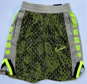 NIKE DRI-FIT Size S Boys Multicolor Athletic Shorts neon Green - Picture 1 of 5