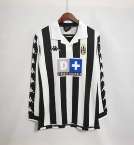 Free Shipping Zinedine Zidane Juventus 99/00 Retro Home Jersey Long Sleeve - Picture 1 of 6