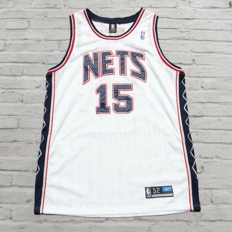 Vintage New Jersey Nets Vince Carter Basketball Jersey Authentic Sewn Cover
