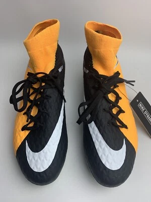 Мужские/молодежные футбольные бутсы Nike Hypervenom Phatal III/3 DF FG размер 6 желтые/черные - Изображение 1 из 4