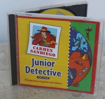 CARMEN SANDIEGO * JUNIOR DETECTIVE EDITION * CD-ROM GAME ~ COUNTRIES & CULTURES - Image 1 of 3