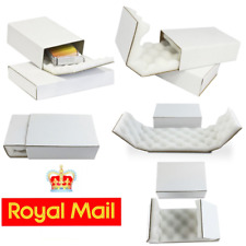 FOAM LINED WHITE ROYAL MAIL SMALL PARCEL (ANY QTY/SIZE) POSTAL BOXES SAFE STRONG