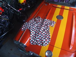 VINTAGE 1990s MENS DRESS SHIRT MEDIUM NEW RARE  ROSE PRINT FREE SHIPPING CLASSY - Picture 1 of 5