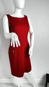 Boston Proper Forget Red Dress 8 - Picture 1 of 12