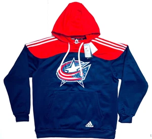 Neu Adidas Columbus blaue Jacken NHL Herren Large Aeroready Hoodie - Bild 1 von 4
