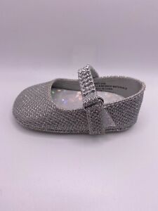 AADI Silver Glitter baby shoes 