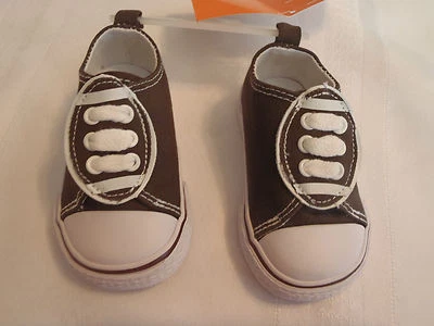 Zapatos Tenis Gymboree Infantiles Niños Talla 3 Jr Linebacker Marrón Nuevos con Etiquetas Foto 1 de 3