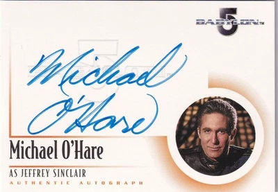 Babylon 5 Complete 2002 Autograph Card A1 Michael O'Hare as Jeffrey Sinclair - Image 1 of 2