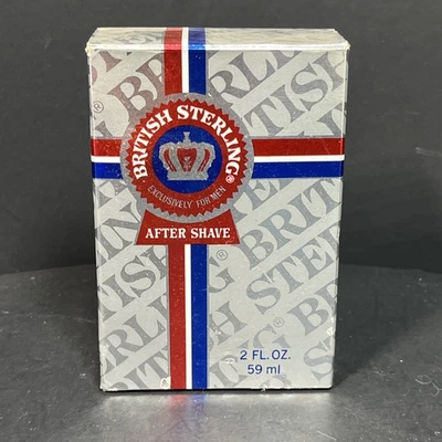 Salpicaduras para después del afeitado British Sterling vintage exclusivas para hombres 2 oz nuevas en caja  Foto 1 de 4