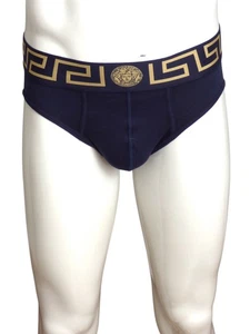 VERSACE- NIB Navy Low Rise Brief, Size Medium - Picture 1 of 5
