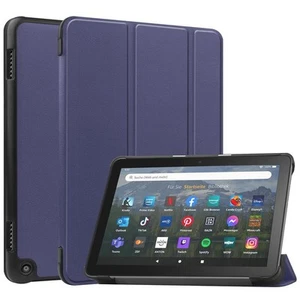 Leather Case For Amazon Fire HD 8 / 8 Plus 10th 12th Flip Stand Smart Book Cover - Picture 1 of 34