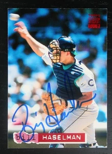 AUTOGRAPHED - Bill Haselman Topps #114 Seattle Mariners 1994 Stadium Club - Picture 1 of 2