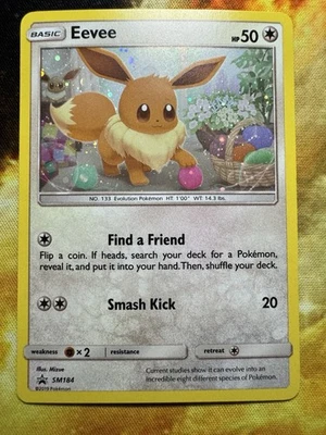 Pokemon TCG Eevee  Sun & Moon Black Star Promo SM184 TCG Near Mint Mint! - Image 1 of 4