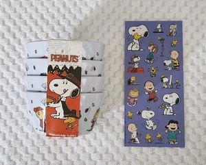 Peanuts Leckerbissen Schalen, 4er Set, Herbst, Snoopy, 2x3,5 Zoll, Erdnuss Schalen; Aufkleber  - Bild 1 von 11