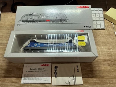 Märklin 37391 Digital E-Lok BR101 014-9 Technisches Hilfswerk nur eine Testfahrt - Bild 1 von 2
