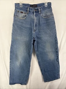 Raw Edge Men’s Jeans Size 33w/32 Loose Fit Straight Leg (READ) - Picture 1 of 9