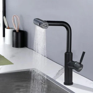 360° Swivel with pull-out single tap Kitchen sink taps Main body stainless steel - Picture 1 of 49