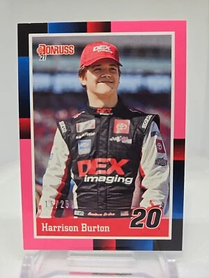 2021 Donruss Harrison Burton 15/25 Pink 1988 Retro Variation #179 L👀k! - Image 1 of 2