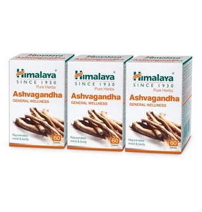 Himalaya Wellness Ashvagandha Men's Wellness Tablets (60 Tablet) Pack of 3 - Picture 1 of 7