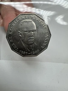 1987 1887-1940 JAMAICA Excellent Marcus Garvey OLD VINTAGE Proof 50 Cents Coin - Bild 1 von 4