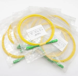 12x LWL-Patchkabel Glasfaserkabel SX-SCA/SCA OS2 Simplex LSZH gelb Ø 3mm L 2m - Bild 1 von 4