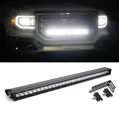 Barra de luz LED CREE 150W 30" con soporte de rejilla trasera, cableado para GMC Sierra 14-18 Foto 1 de 4