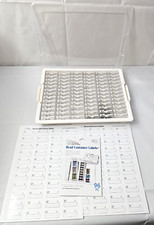 Elizabeth Ward Bead Storage Solutions 78 Pc Organizer Tray with Lid & Labels