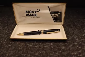 Montblanc 164 Meisterstuck Black & Gold Ballpoint Pen - 1980's - W. Germany - Picture 1 of 12