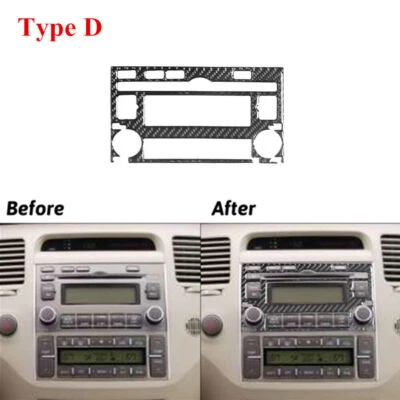 Radio premium de fibra de carbono con cubierta de reproductor de CD para Hyundai Azera 2006-2011 Foto 1 de 4
