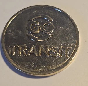 GO Transit Brass Medal #1125 Ontario Canada - Picture 1 of 2
