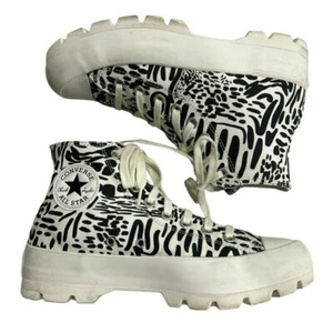 Converse Chuck Taylor All Star Lugged High Jungle Art High Top Sneakers - 9 - Picture 1 of 11
