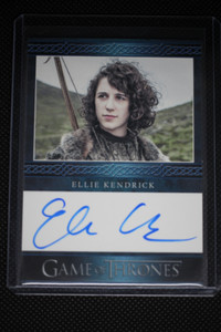 2014 Game of Thrones Season 3 AUTO AUTOGRAPH ELLIE KENDRICK MEERA REED